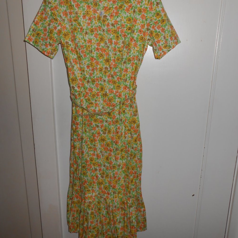 1970's SWEET COTTON SUN DRESS